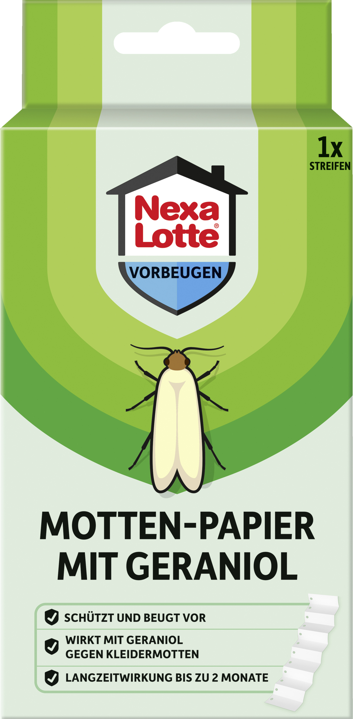Nexa Lotte Motten-Papier Geraniol