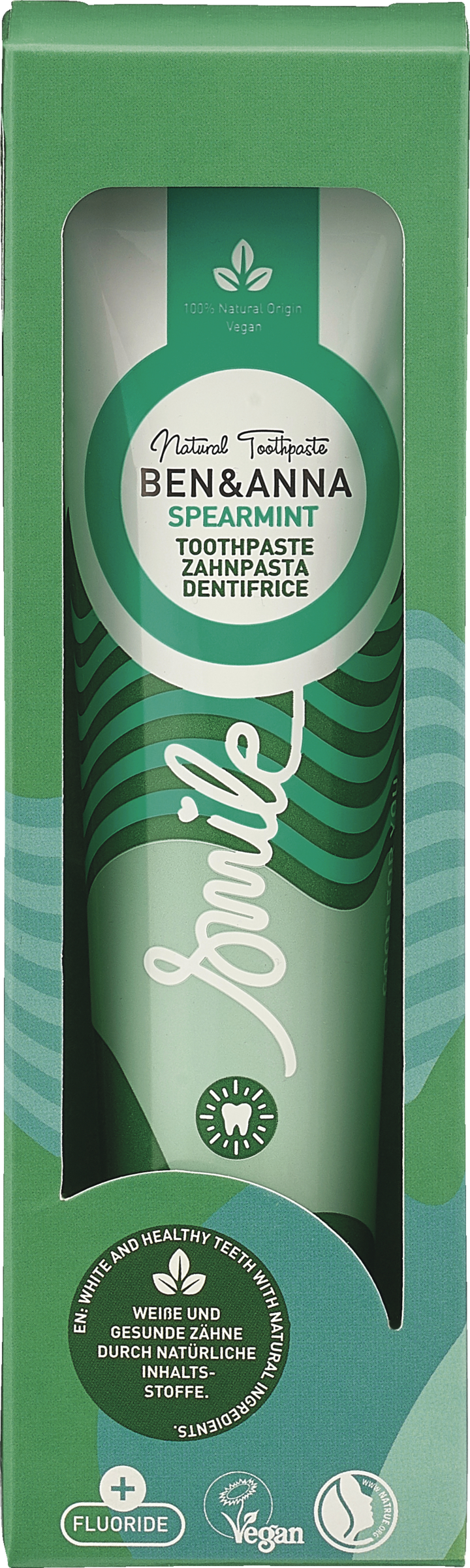 Ben&Anna Toothpaste Tube Mint mit Flourid