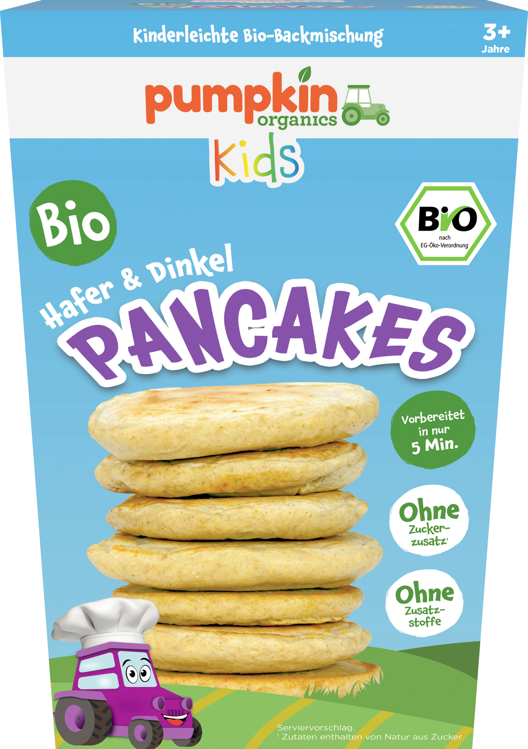 Pumpkin Organics Bio Hafer & Dinkel Pancakes
