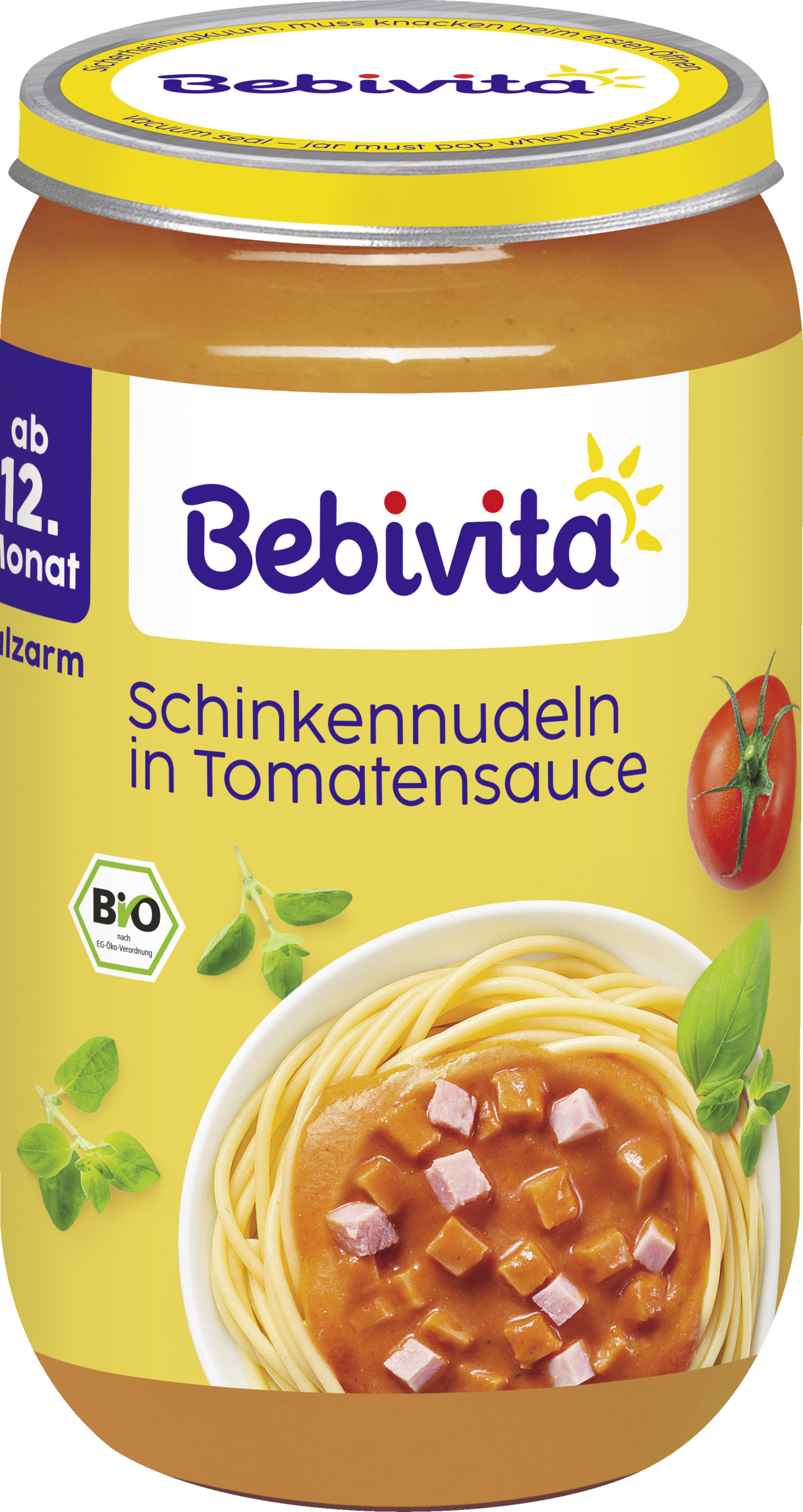 Bebivita Menüs Schinkennudeln in Tomatensauce