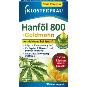 كبسولات زيت القنب 800 + الخشخاش الذهبي