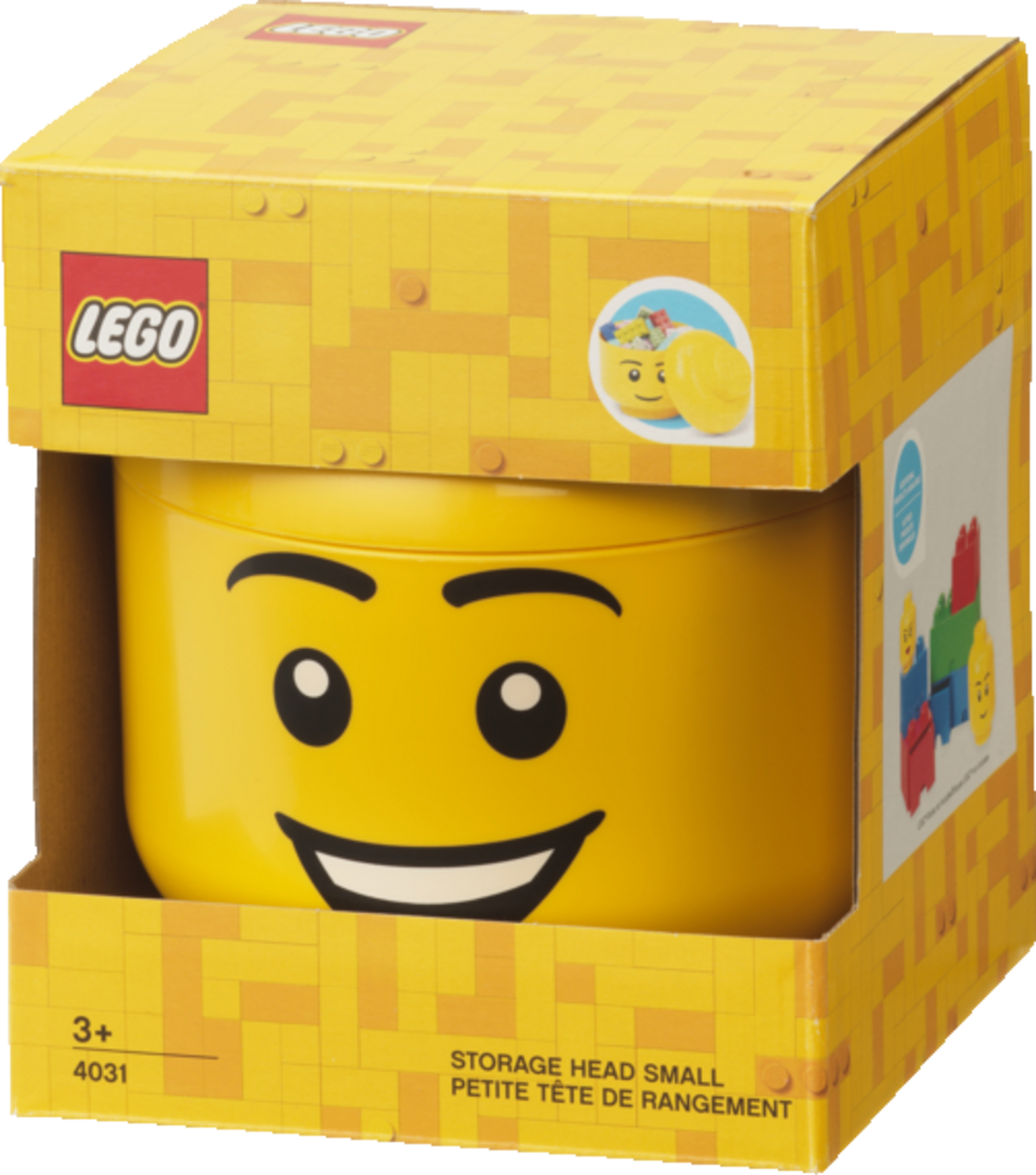 LEGO Aufbewahrungskopf Klein - Happy Boy