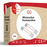 Swiss Point of Care Glukose Teststreifen, hochpräzise Messung, schnelle Ergebnisse, Biosensortechnologie, 50 Stück