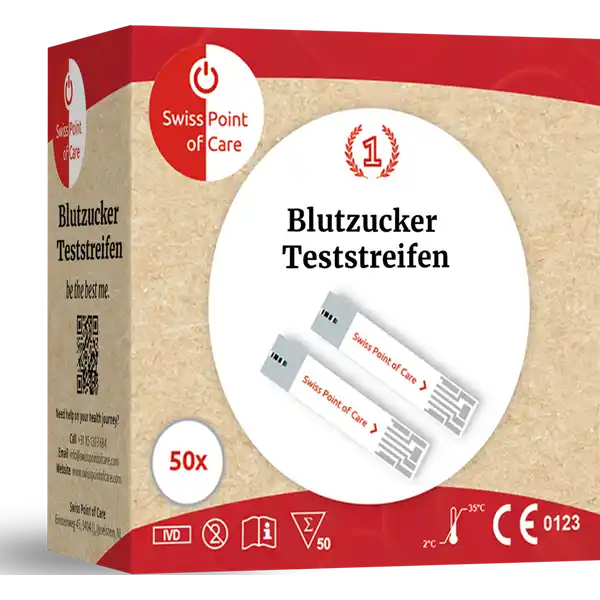 شرائط اختبار جلوكوز، قياس عالي الدقة، نتائج سريعة، تقنية المستشعر الحيوي، 50 قطعة