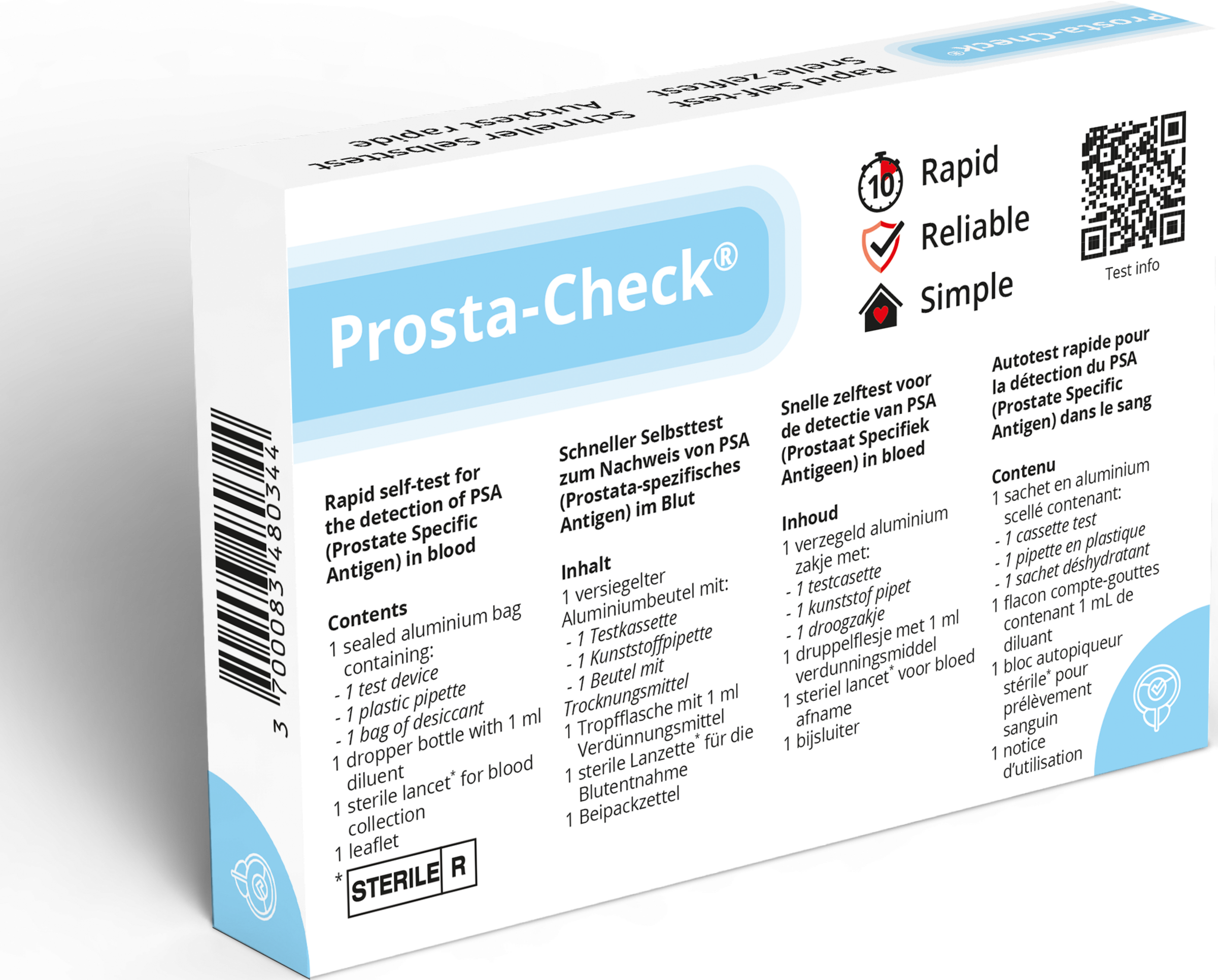 اختبار Prosta-Check PSA الذاتي، لصحة البروستاتا، سهل الاستخدام، قطعة واحدة 2