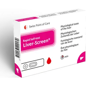 اختبار الكبد الذاتي Liver-Screen، اختبار وظائف الكبد، اختبار سريع لتحديد إنزيمات الترانساميناز، قطعة واحدة
