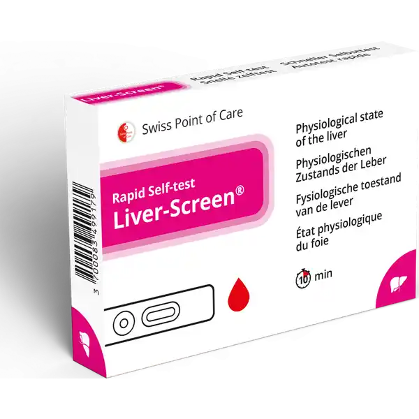 اختبار الكبد الذاتي Liver-Screen، اختبار وظائف الكبد، اختبار سريع لتحديد إنزيمات الترانساميناز، قطعة واحدة