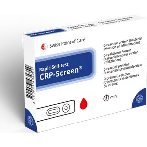 اختبار CRP الذاتي، اكتشاف العدوى البكتيرية أو الفيروسية، اختبار سريع، 1 قطعة