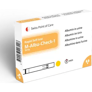 اختبار ذاتي لوظائف الكلى M-Albu-Check-1، قطعة واحدة