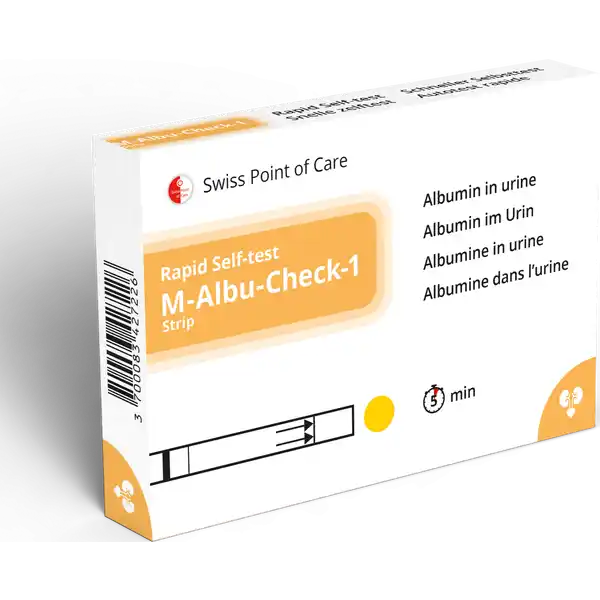 اختبار ذاتي لوظائف الكلى M-Albu-Check-1، قطعة واحدة
