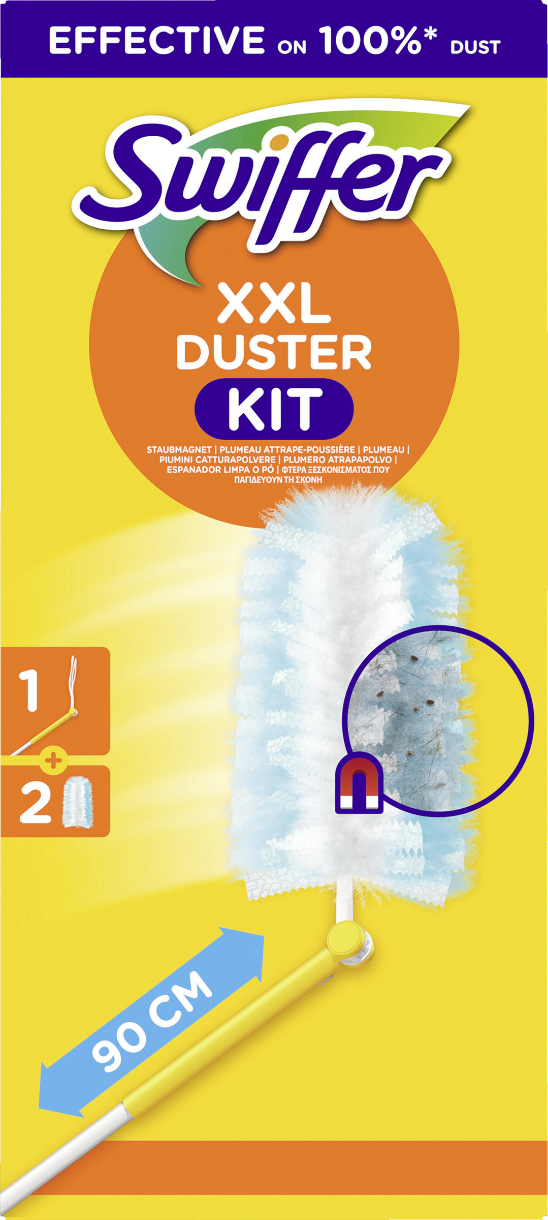 XXL Duster Staubmagnet Kit (Griff + 2 Tücher)