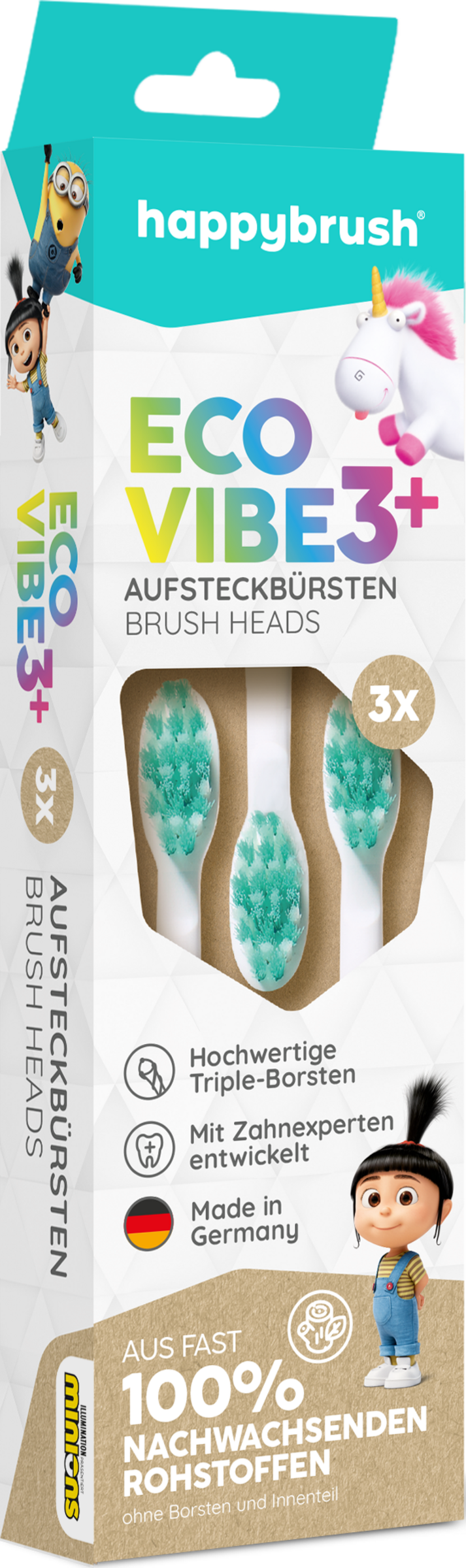 happybrush Aufsteckbürsten V3+ Agnes