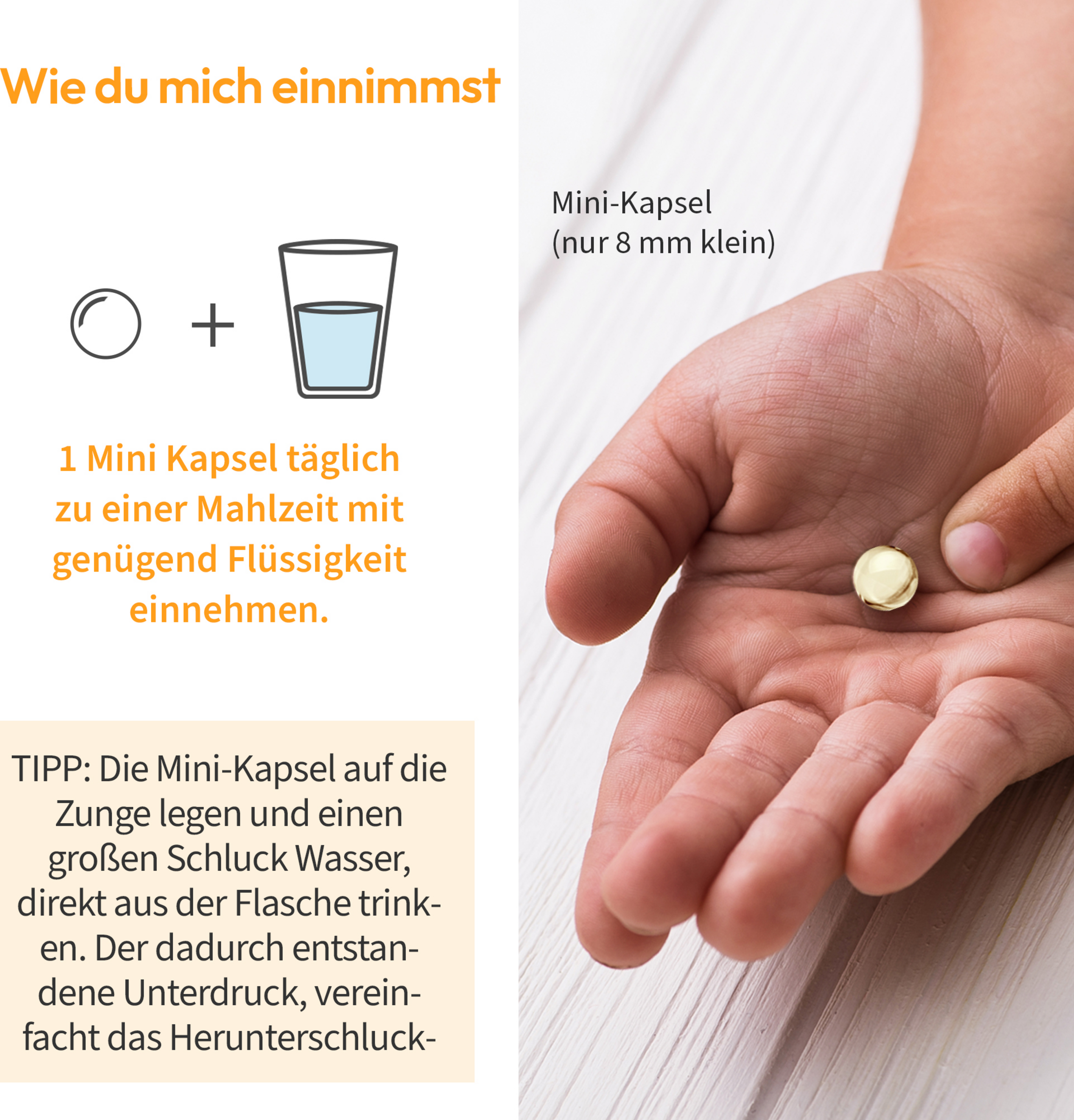 كبسولات صغيرة فيتامين د3+ك2 للأطفال WHITE OMEGA 3