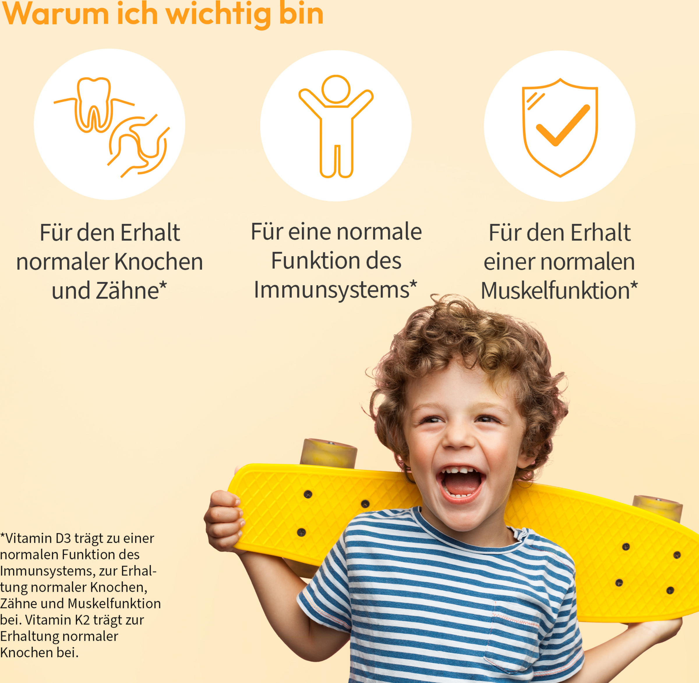 كبسولات صغيرة فيتامين د3+ك2 للأطفال WHITE OMEGA 6