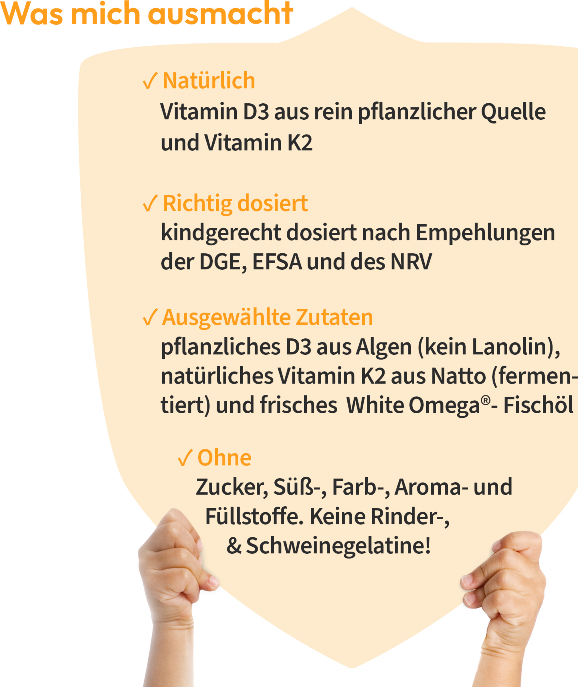 كبسولات صغيرة فيتامين د3+ك2 للأطفال WHITE OMEGA 7