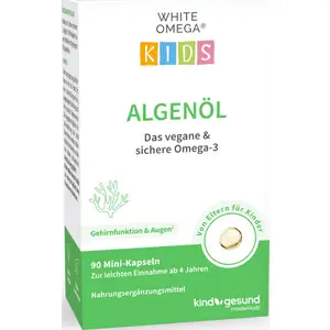 WHITE OMEGA Kids كبسولات صغيرة من الطحالب