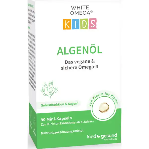 WHITE OMEGA Kids كبسولات صغيرة من الطحالب