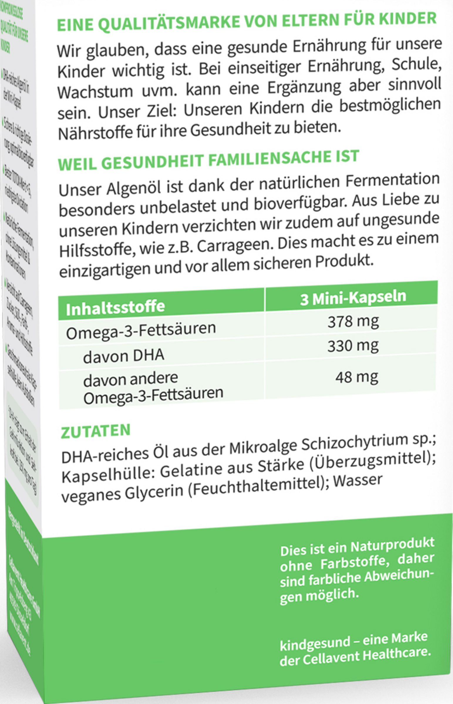 WHITE OMEGA Kids كبسولات صغيرة من الطحالب 2