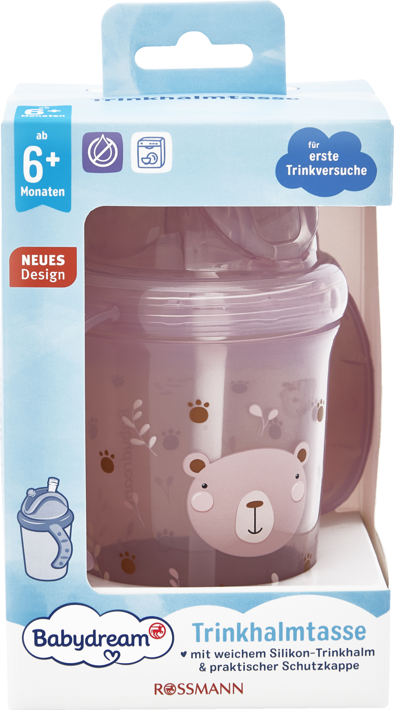 Babydream Trinkhalmtasse 240ml / ab 6 Monaten / Bärchen