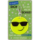 Accessoires für den Schulanfang Neon Reflektor Smiley