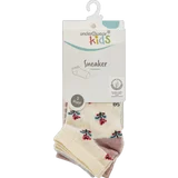 3er Pack Sneaker Mädchen Blümchen Gr. 27/30