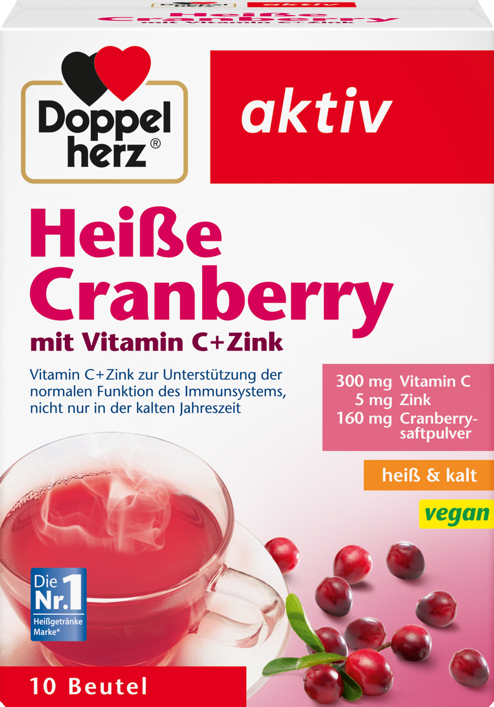 Doppelherz Heiße Cranberry mit Vitamin C + Zink