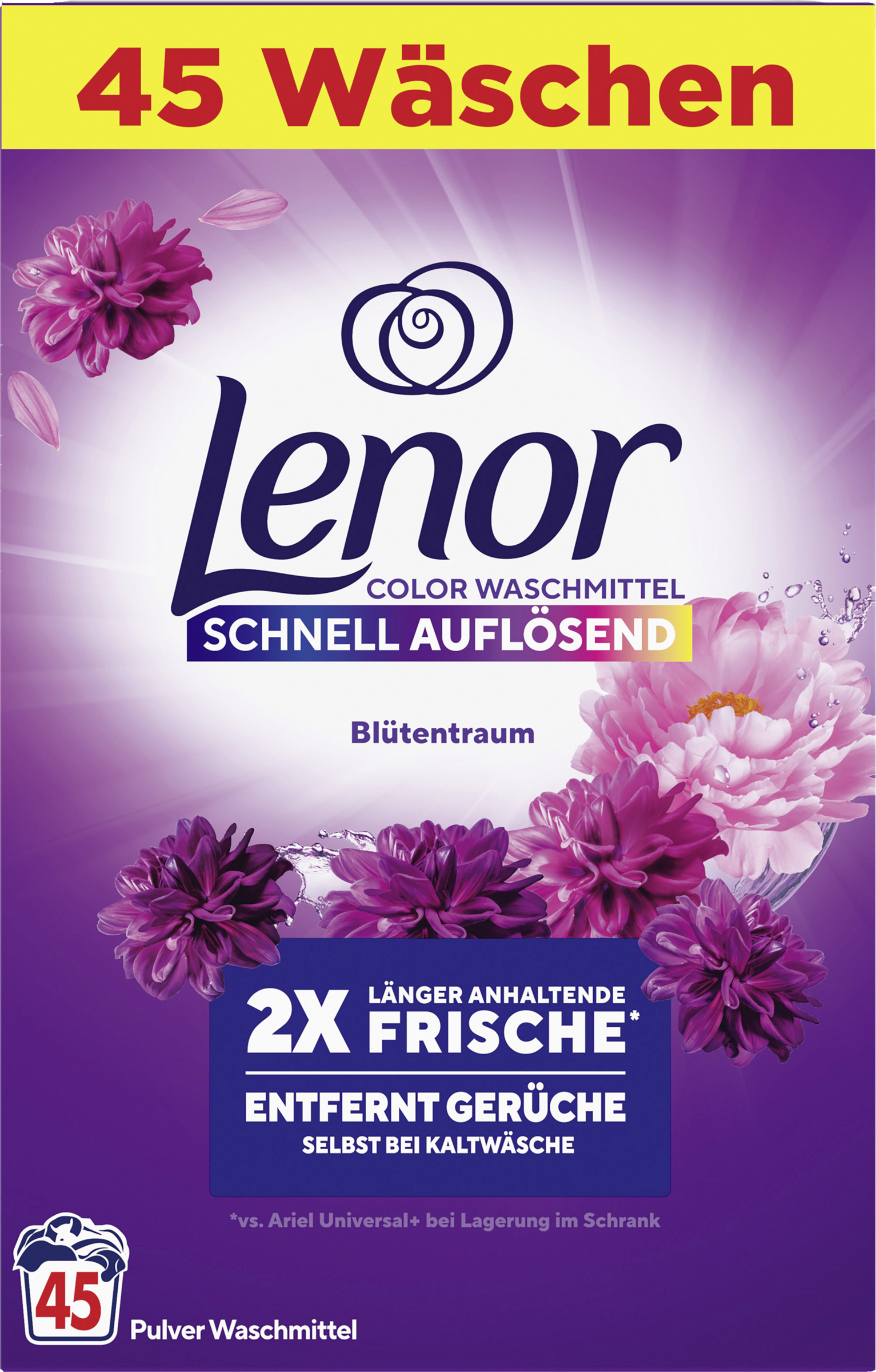 Lenor Colorwaschmittel Pulver Blütentraum 45WL