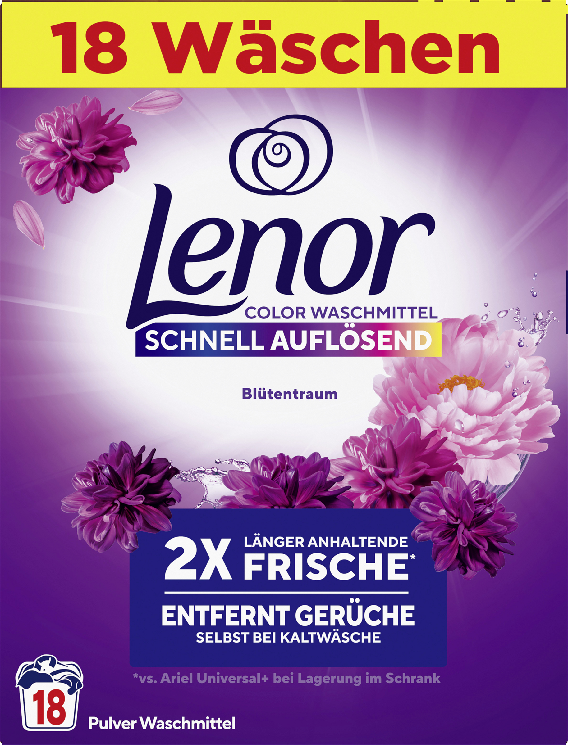 Lenor Colorwaschmittel Pulver Blütentraum 18WL