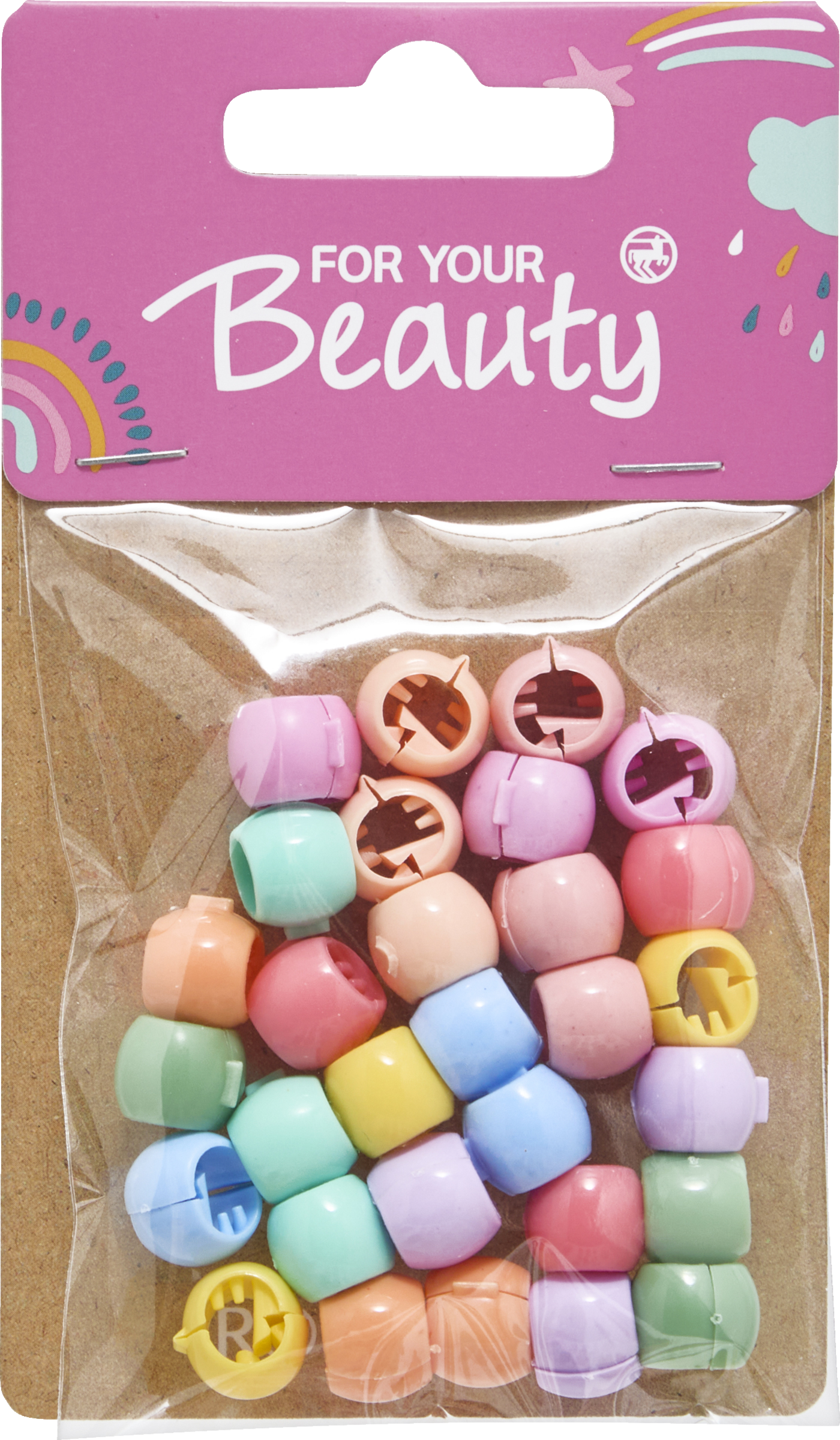 FOR YOUR Beauty Haarperlen bunt sortiert