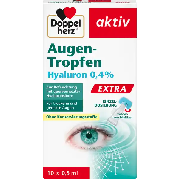 قطرات العين النشطة حمض الهيالورونيك 0.4%