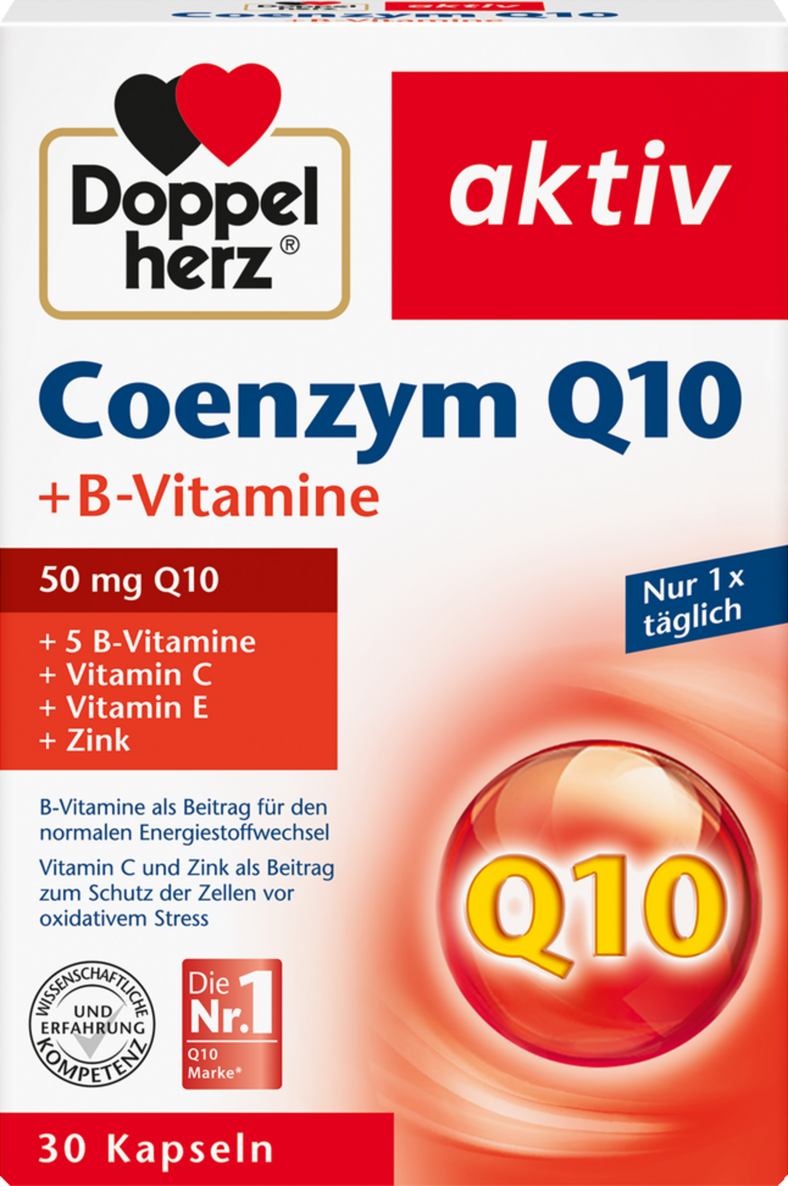 كبسولات Coenzym Q10 + B-Vitamine