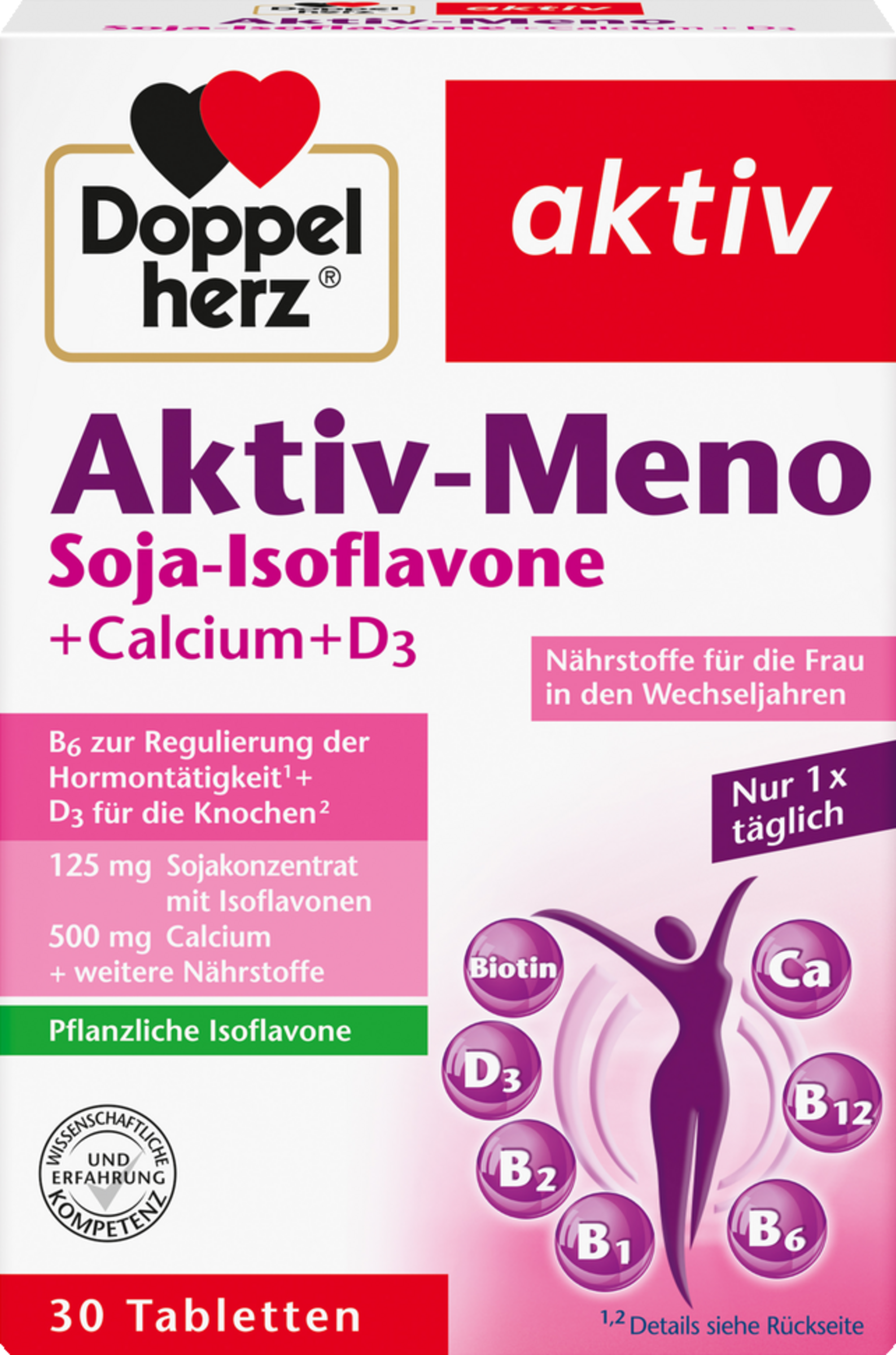 Doppelherz Aktiv-Meno Soja-Isoflavone + Calcium + D3