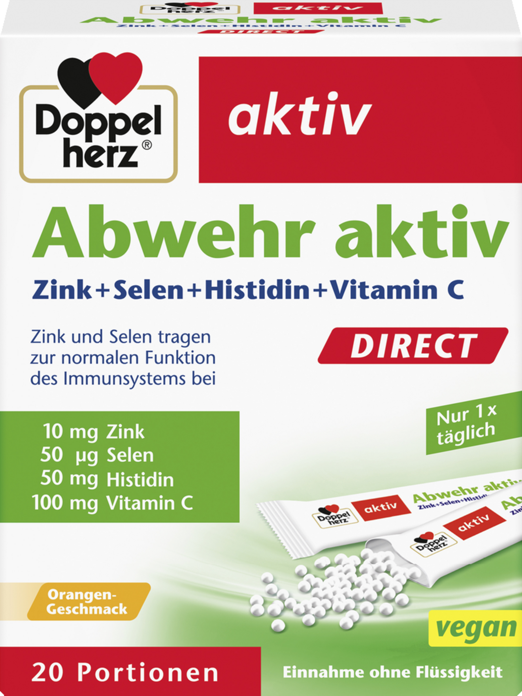 Doppelherz aktiv Abwehr aktiv Zink + Selen + Histidin + Vitamin C