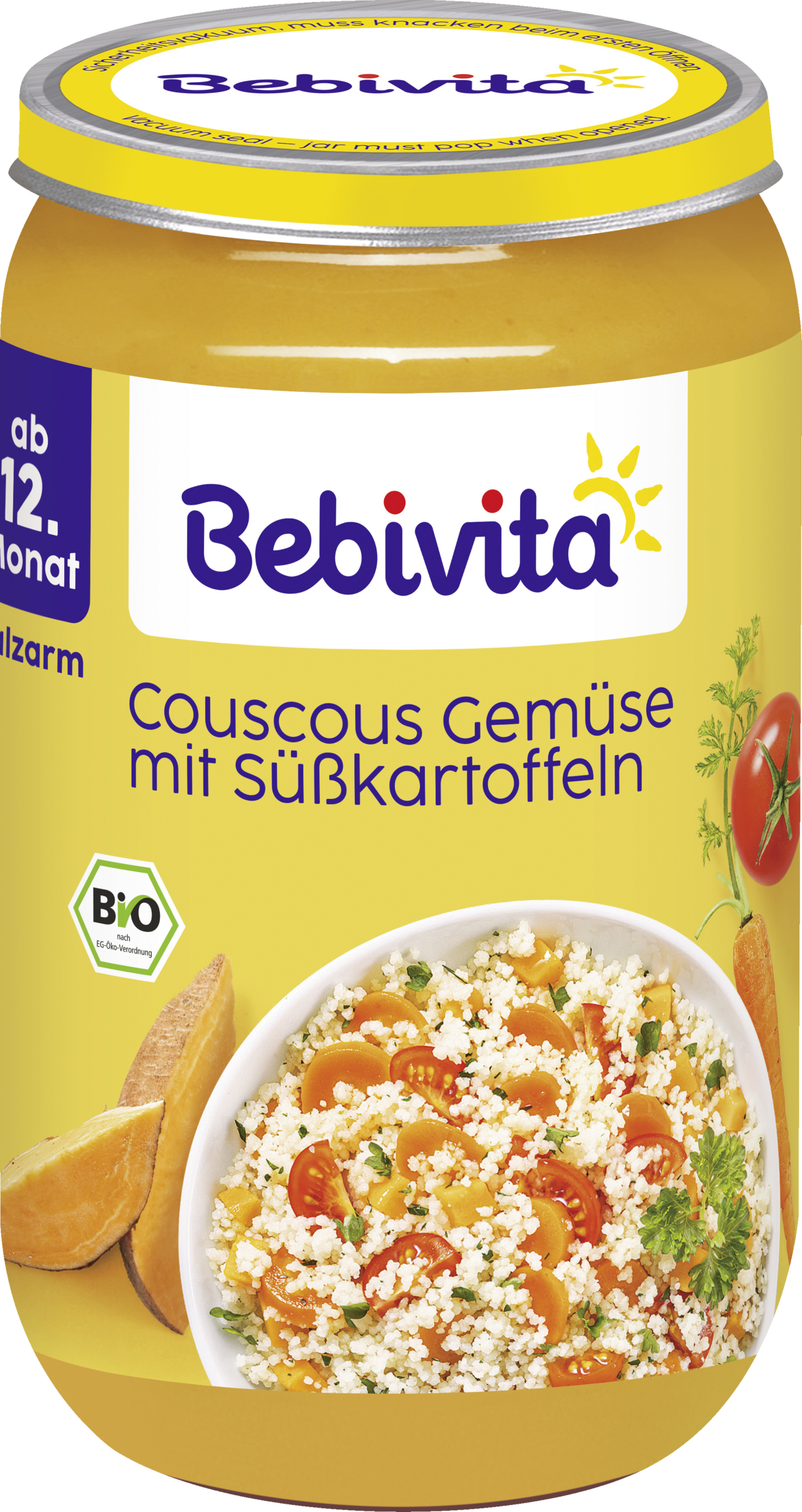 Bebivita Bio Couscous Gemüse mit Süßkartoffeln ab 12. Monat