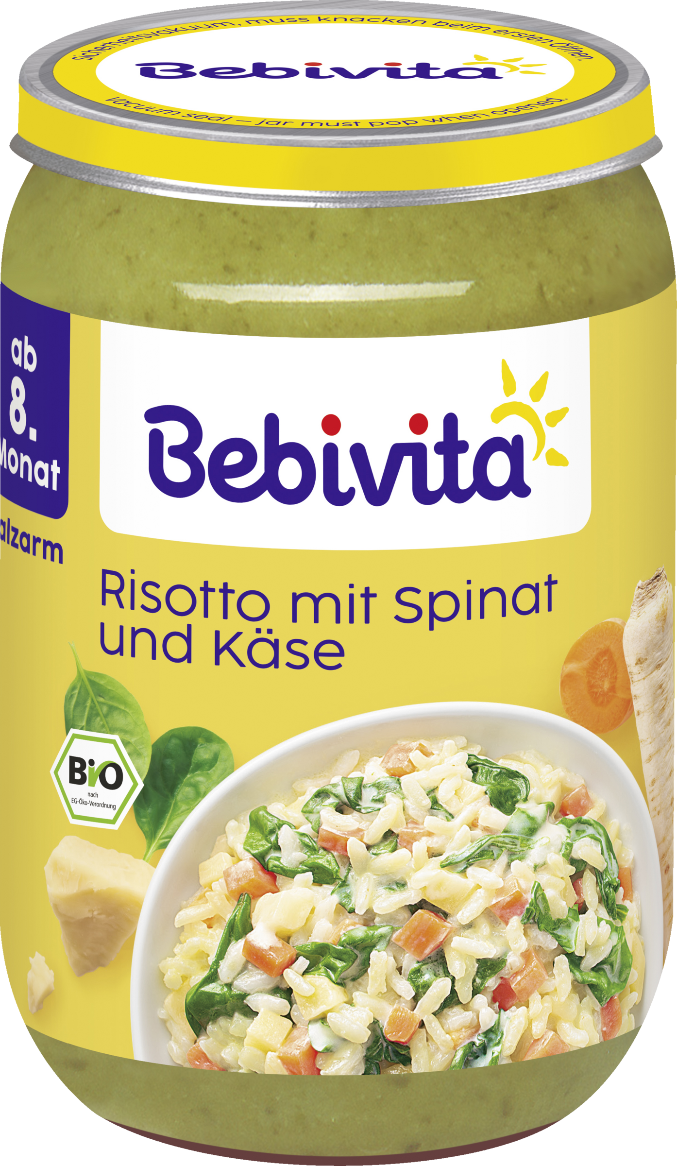 Bebivita Bio Risotto mit Käse und Spinat ab 8. Monat