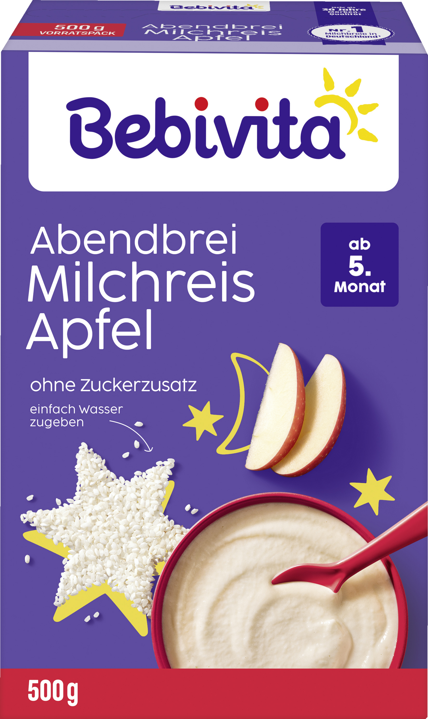 Bebivita Abendbrei Milchreis mit Apfel ab 5. Monat