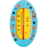 Badethermometer oval, blau