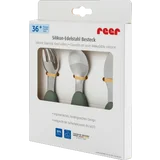 Silikon-Edelstahl Besteck, 3-teilig
