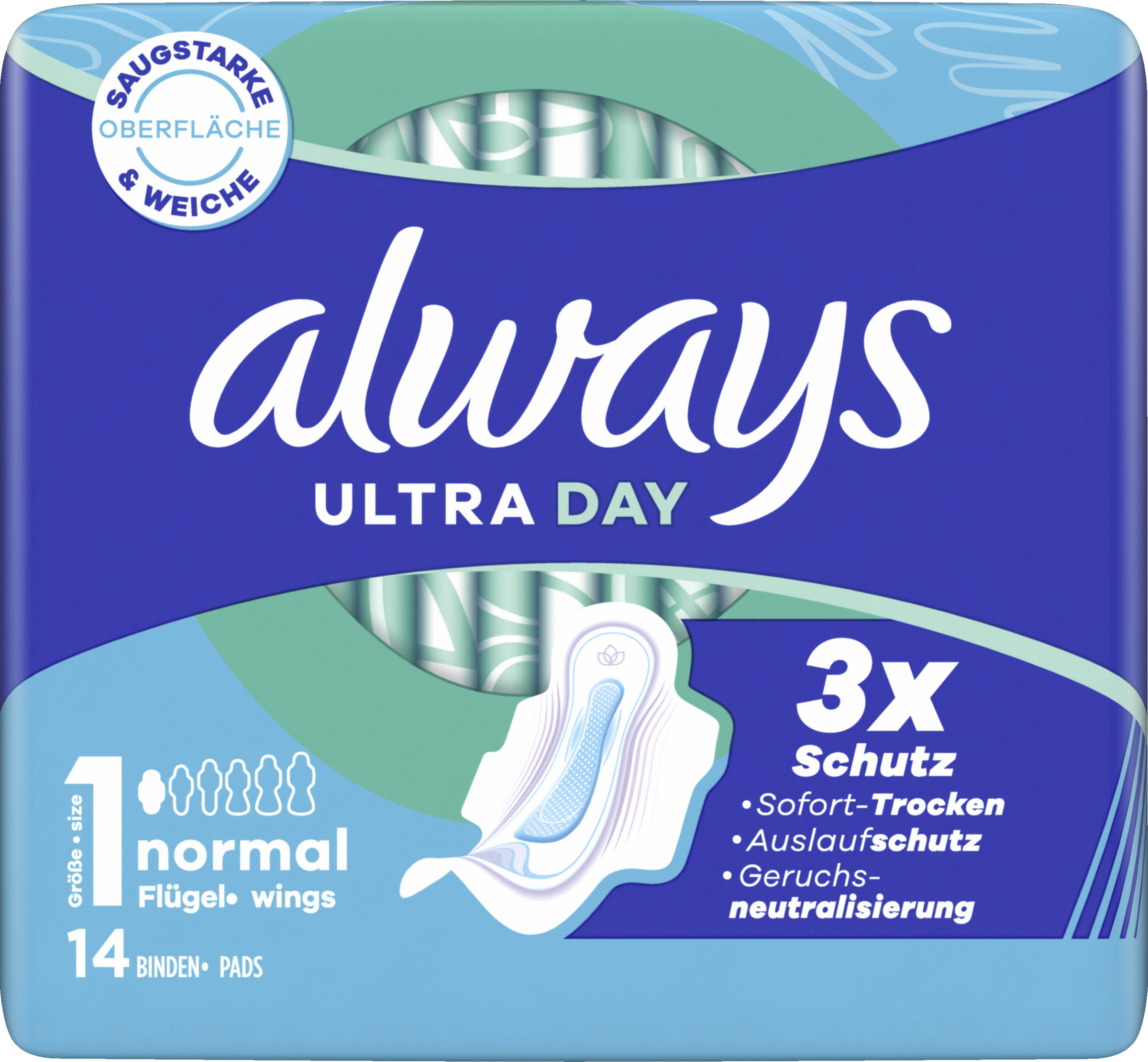 Always Ultra Day Binden Normal mit Flügeln