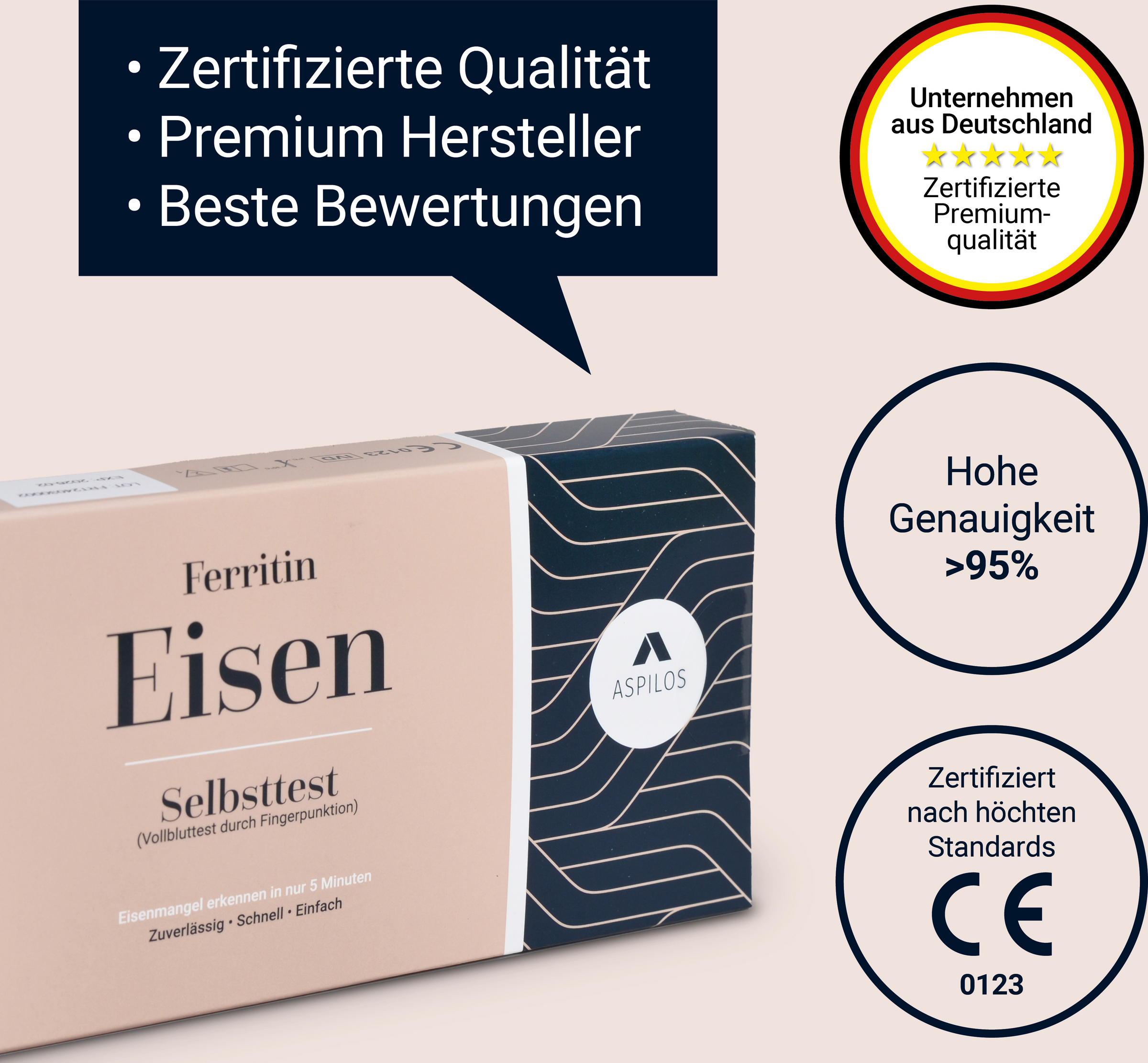 اختبار ذاتي لنقص الحديد، اختبار سريع للحديدين في المنزل، قطعة واحدة 5