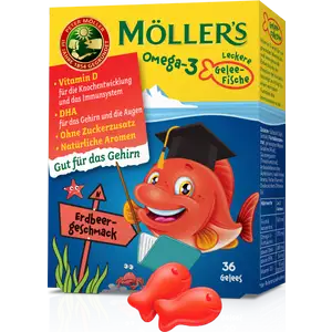 جلي أوميغا 3 بنكهة الفراولة