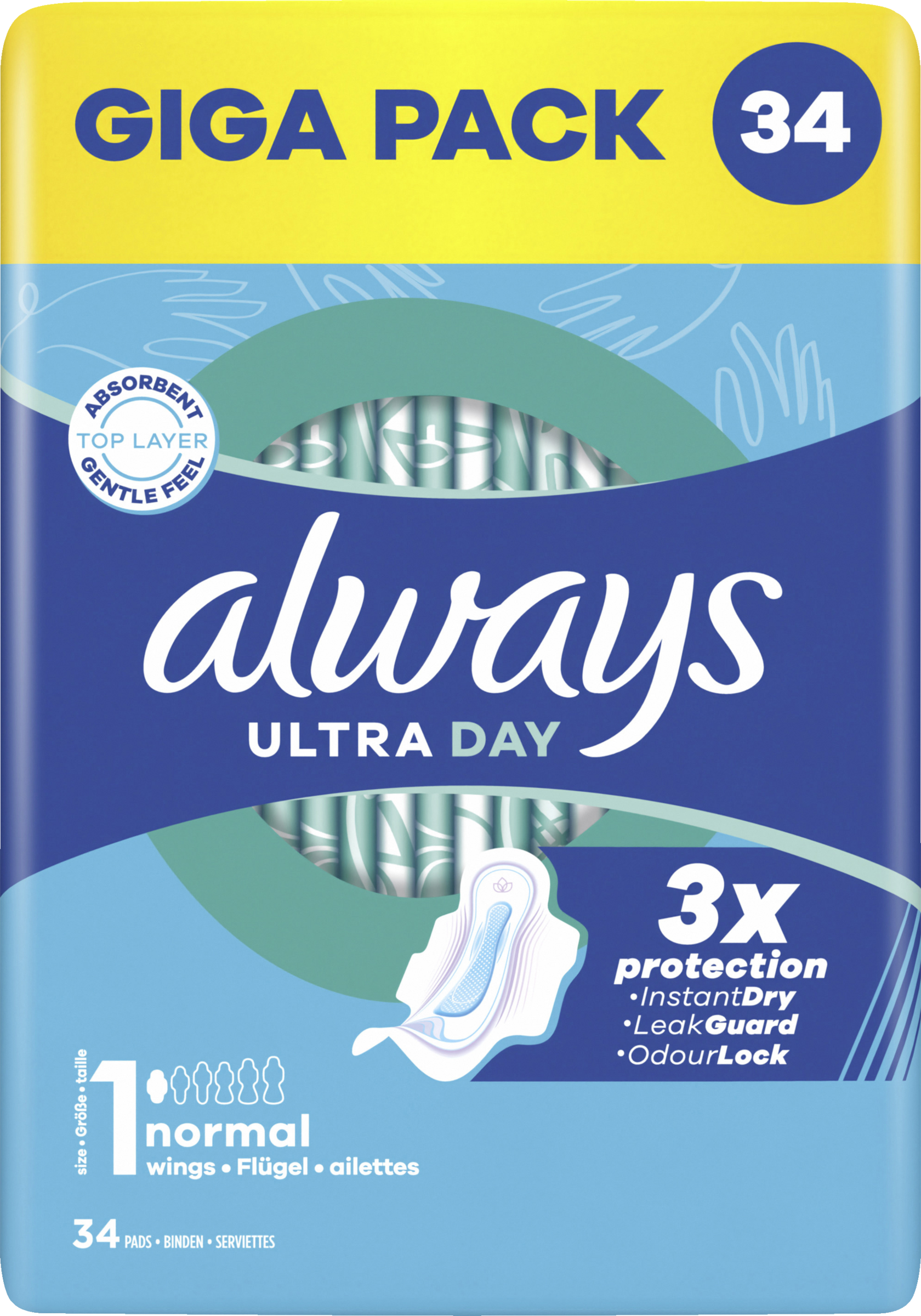 Always Ultra Day Binden Normal mit Flügeln Gigapack
