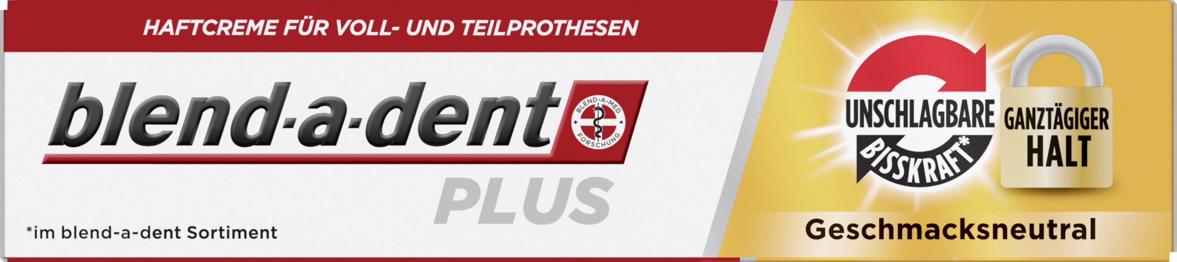 Blend-a-dent PLUS Haftcreme Unschlagbare Bisskraft