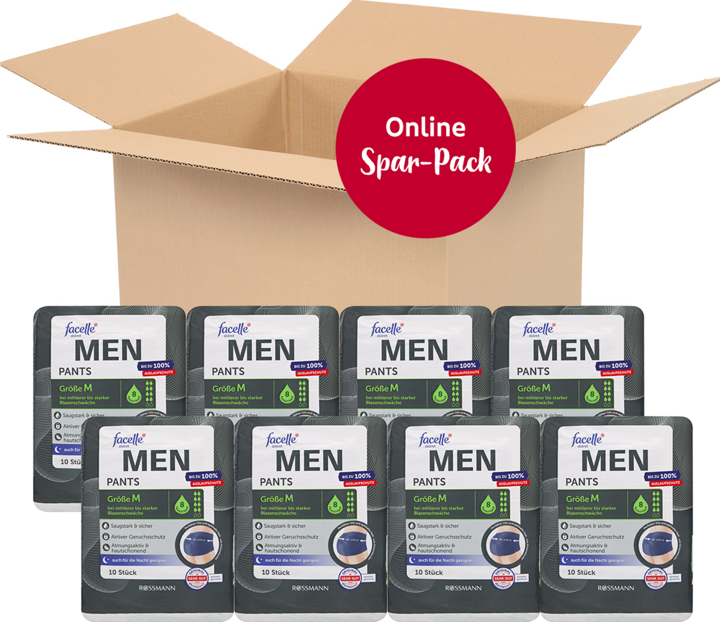 facelle diskret Vorteilspack MEN Pants Gr. M