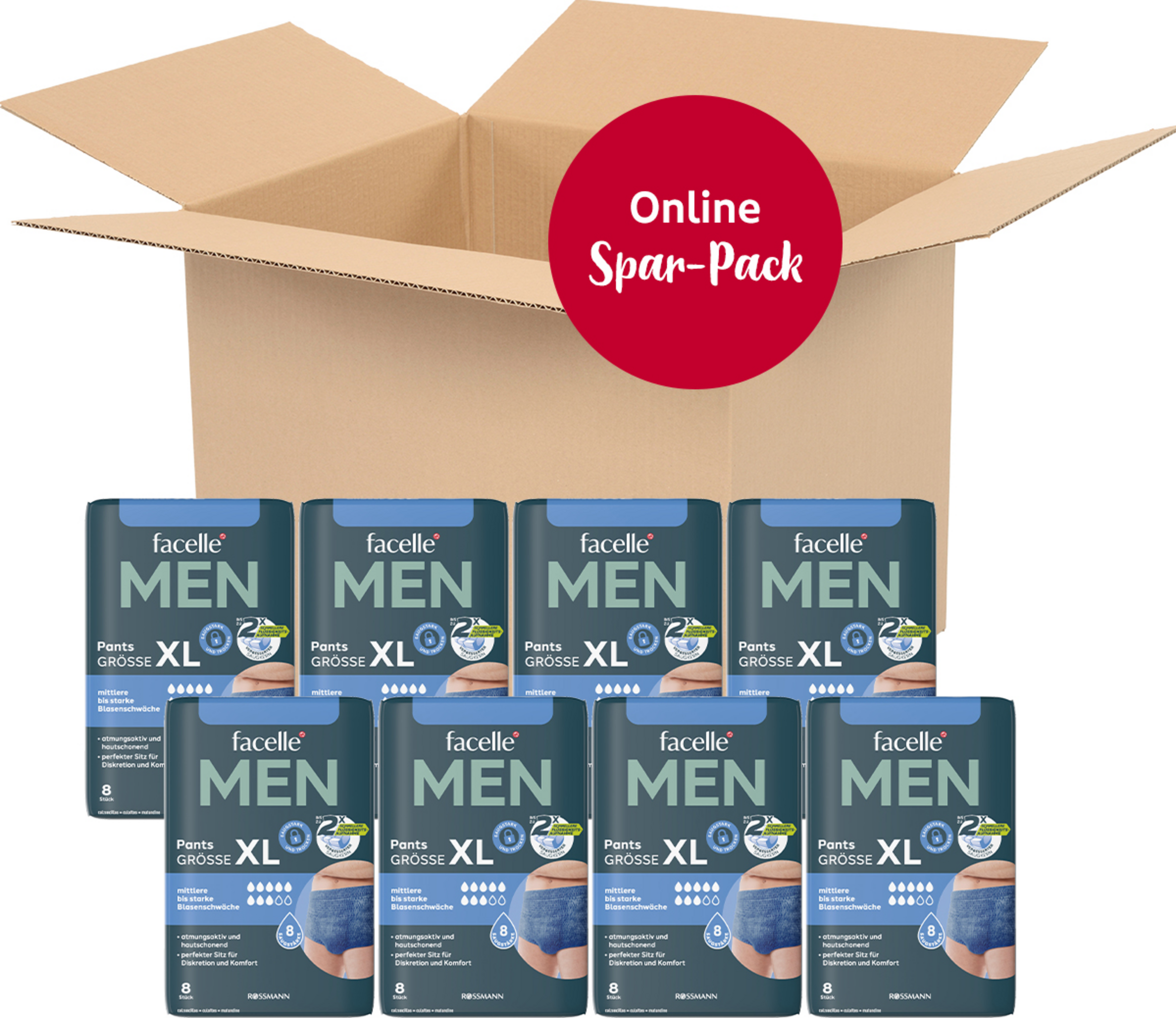 facelle diskret Vorteilspack MEN Pants Gr. XL