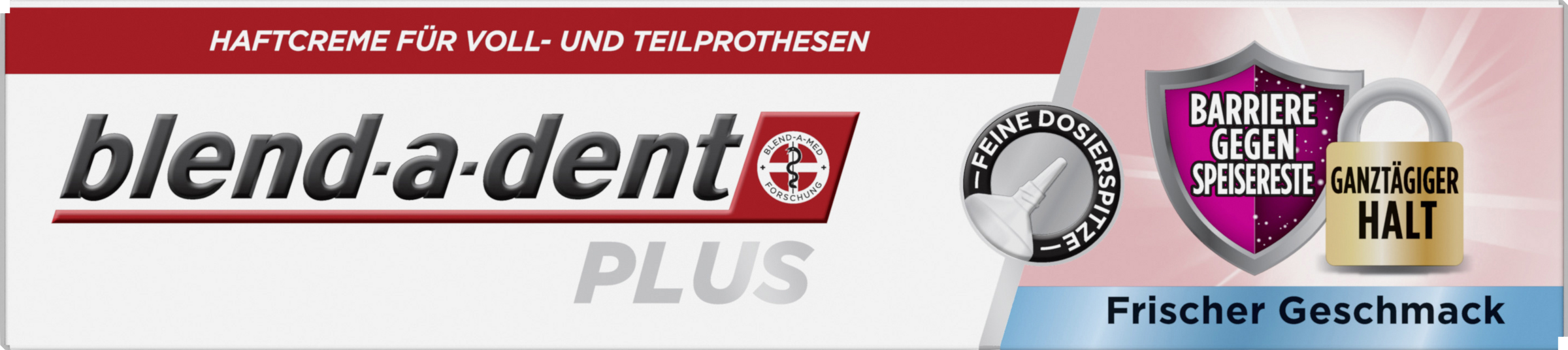 Blend-a-dent PLUS Haftcreme Barriere gegen Speisereste
