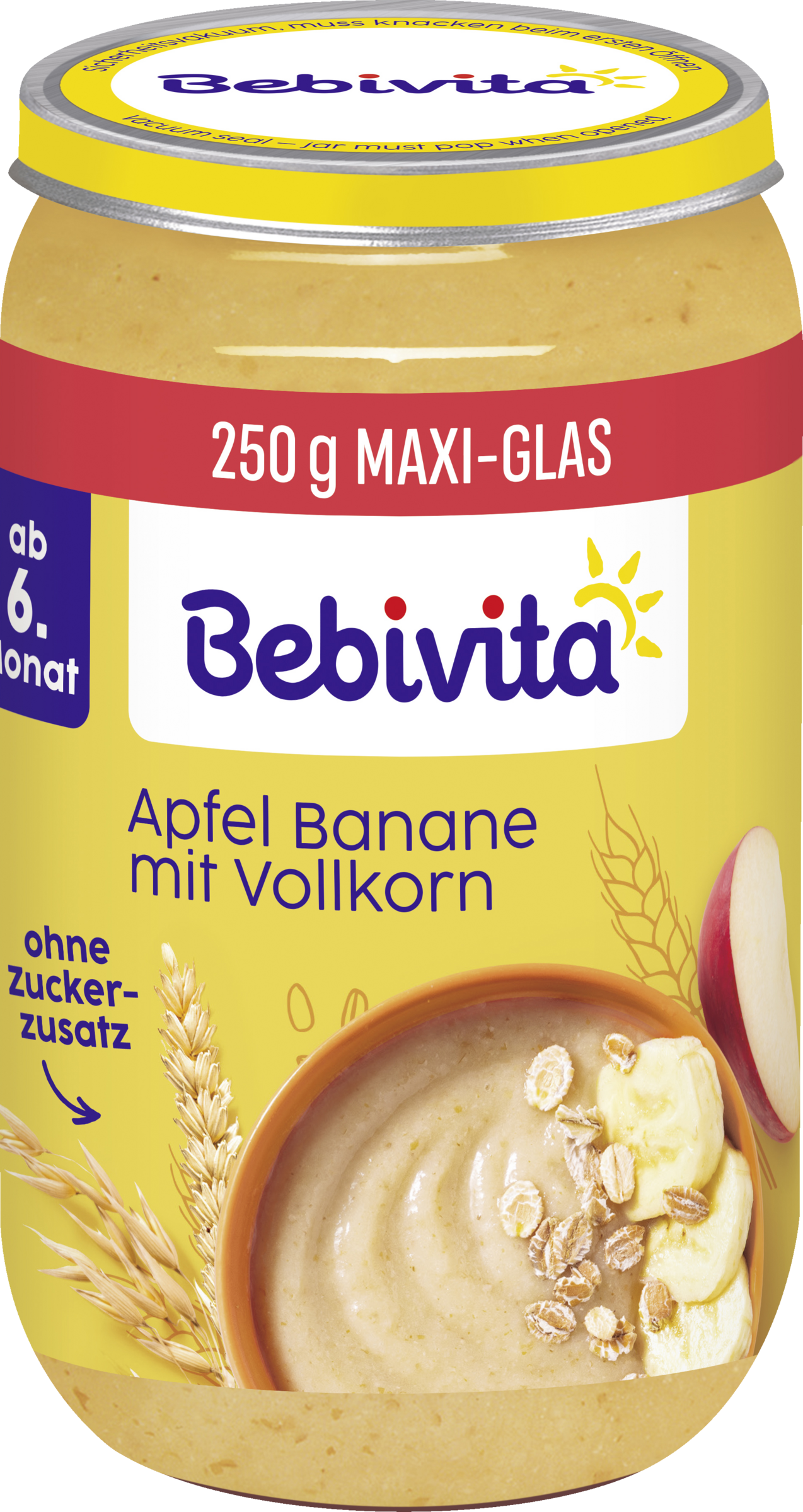 Bebivita Bio Apfel Banane mit Vollkorn ab 6. Monat