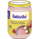 Bio Frucht und Joghurt Erdbeere in Apfel