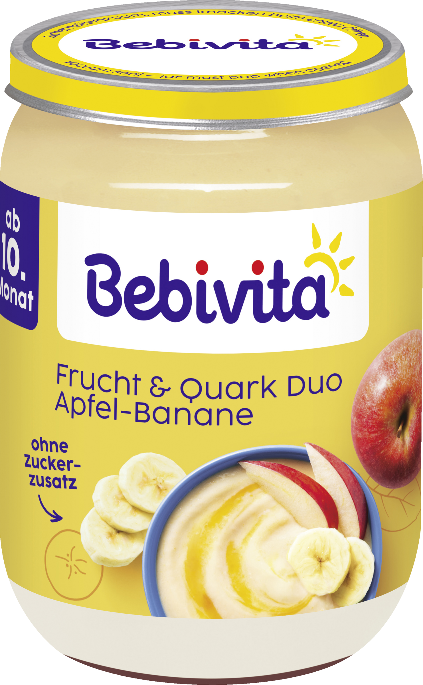 Bebivita Bio Frucht und Quark Duo Apfel-Banane