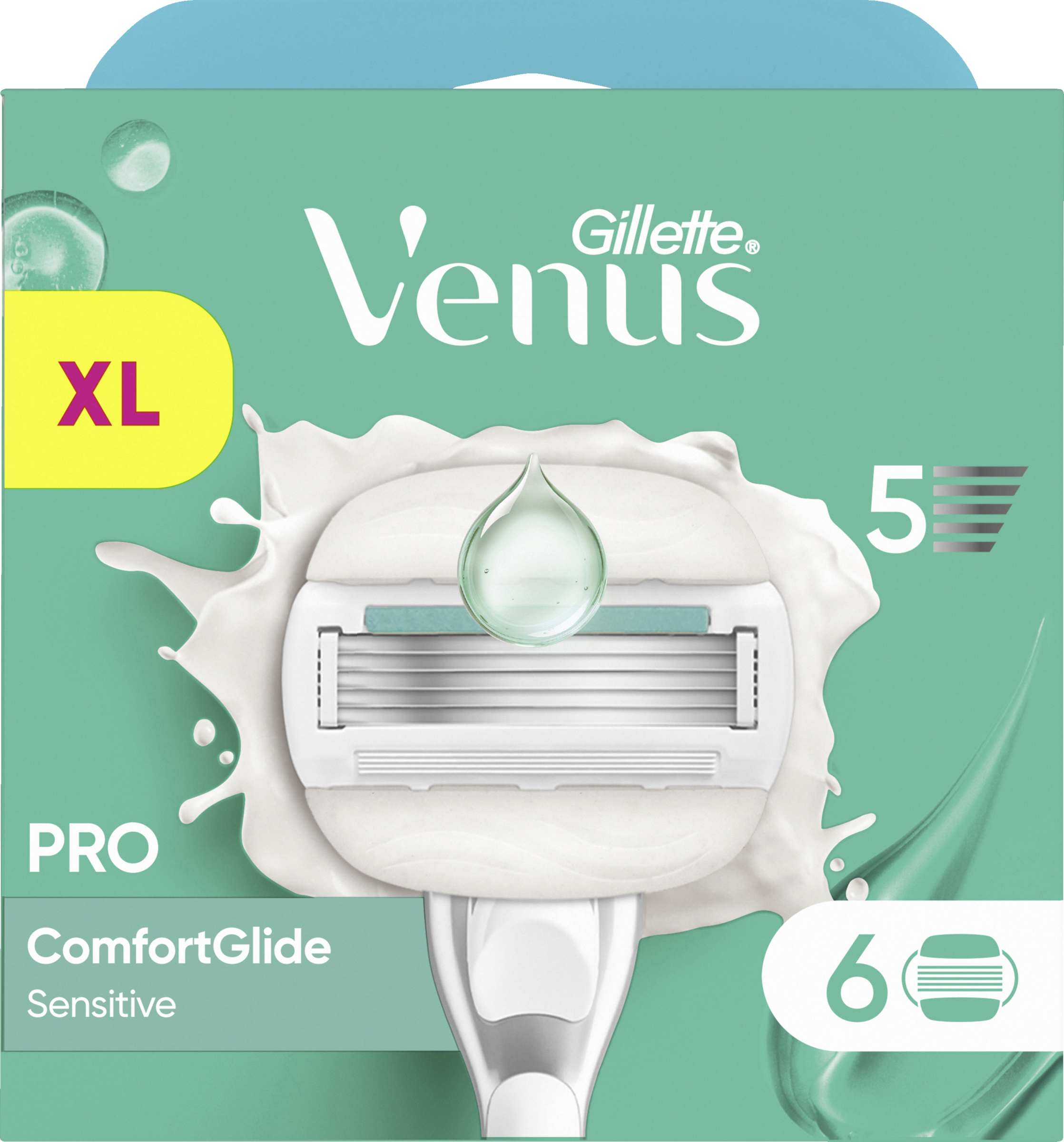 Gillette Venus Pro Comfortglide Sensitive Rasierklingen